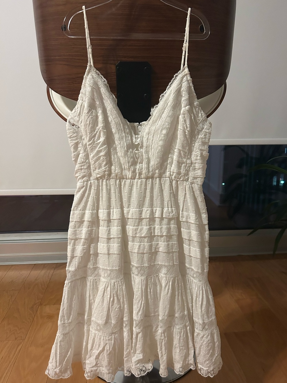 Zimmerman white lace mini dress